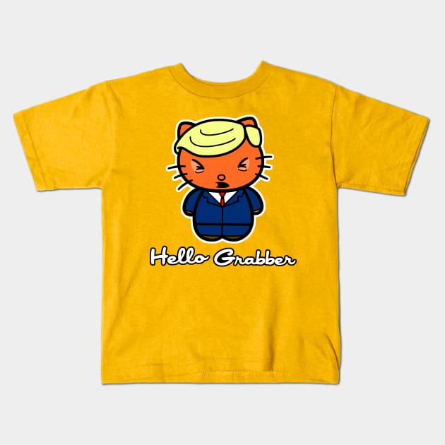 Hello Grabber Kids T-Shirt by mockfu